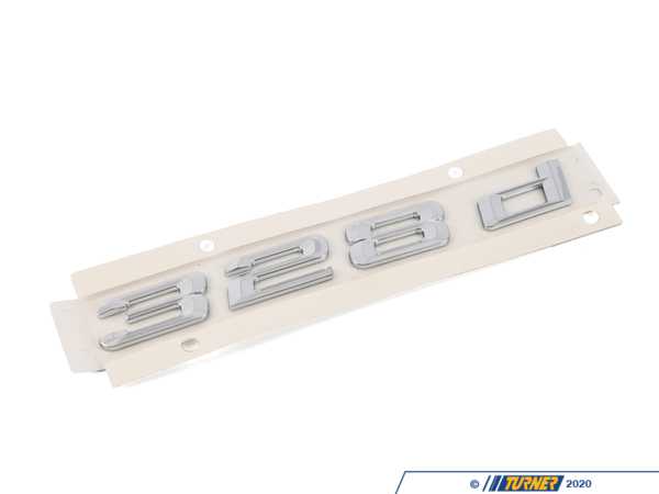 Genuine BMW Model Emblem - 328D - F31 51147374837