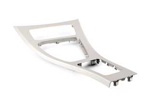Center Console Cover - Front - Satin Silver - E90, E91, E92