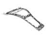 Genuine BMW Center Console Cover - Front - Satin Silver - E90, E91, E92 51169197236 View 3