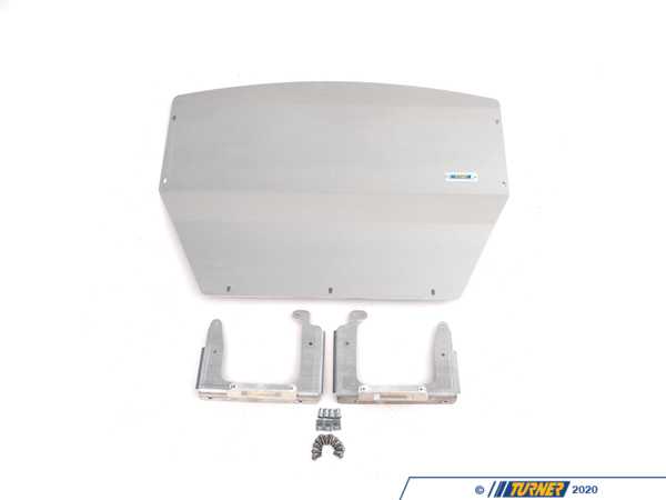 Turner Motorsport BMW E46 Aluminum Street Shield Skid Plate Kit - Milled Finish 004964la01-01KT