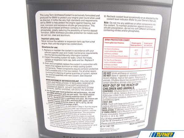 Genuine BMW BMW Antifreeze Coolant - 1 Gallon 82141467704