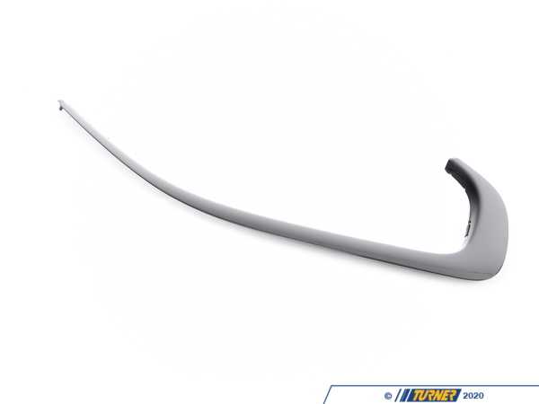 Genuine BMW Genuine BMW Trim Strip, Side Frame, Righ - 51337263240 - Gloss Black 51337263240