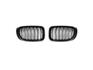 Blackout Single Slat Grille Set - Matte Black
