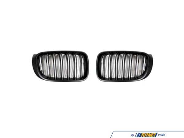 AUTOTECKNIC Blackout Single Slat Grille Set - Matte Black BM-0171-DS-SB