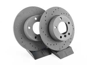 Hawk Talon Cross Drilled & Slotted Brake Rotor Pair - Front (286x12) - E36 Z3