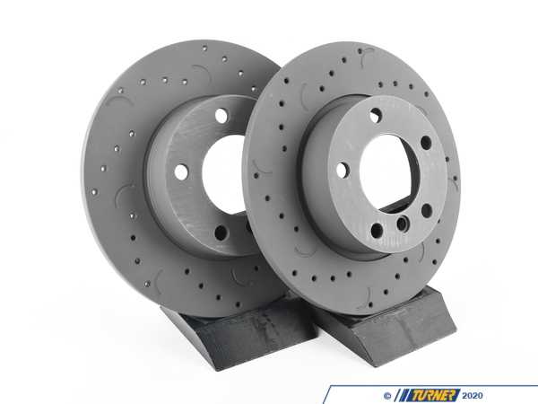 Hawk Hawk Talon Cross Drilled & Slotted Brake Rotor Pair - Front (286x12) - E36 Z3 HTC4725