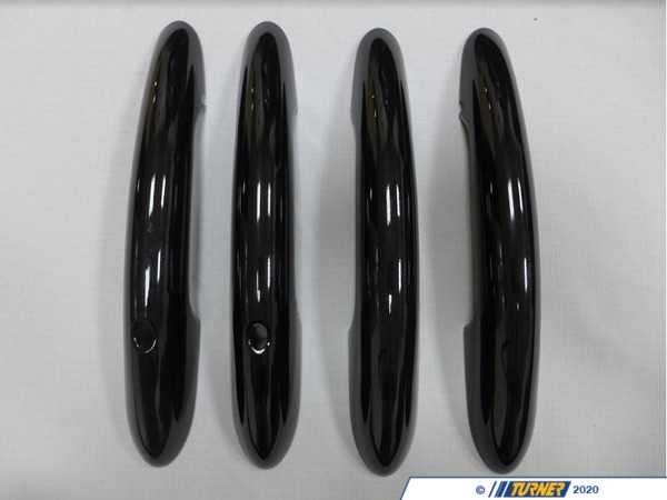 ECS MINI F5X F60 Door Handle Piano Black Cover - Set Of Four With Key/Lights  512174345352