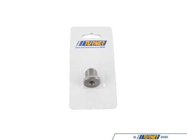 Turner Motorsport Turner Titanium Magnetic Manual Transmission Drain Plug - Priced Each (M18x1.5) 005976LA01