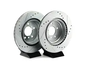Evolution Tru-Cast Drilled And Slotted Rotor Pair - Rear (336x22)