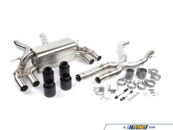 Dinan Stainless Axle-Back Exhaust with X pipe - Ceramic Black Tips D660-0082-BLK