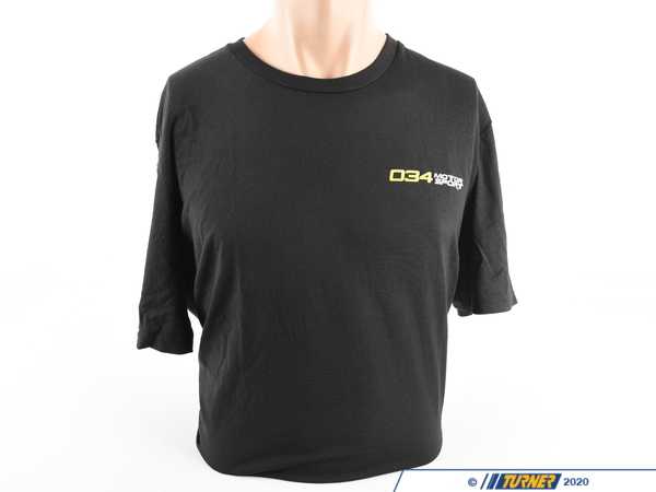 034Motorsport '034Motorsport' Logo Shirt - Black - Mens Medium 034-A01-1003-M