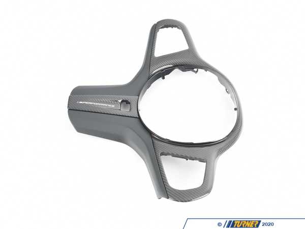 Genuine BMW M Performance BMW M PERFORMANCE STEERING WHEEL TRIM IN LEATHER/CARBON FIBER 32302459671