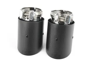 ECS Carbon Fiber Universal Swivel Exhaust Tips - 3.5" - Pair