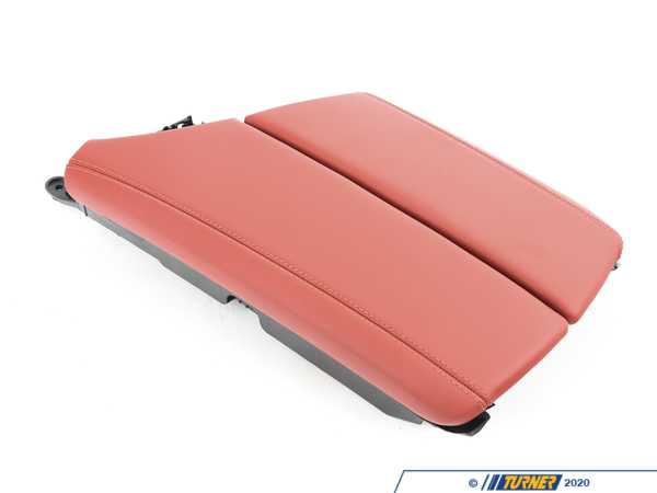 Genuine BMW Leather Armrest - Front Center - Sakhir Orange - F10 51168050276