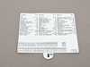 Genuine BMW Glove Box Fuse Label - English - E39 61136907364 View 1
