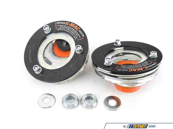 KMAC Front Adjustable Camber/Caster Plates - E36, E39 (not M5), E46 (not M3), E60, E82 (not 1M), E9X (not M3), Z3, MZ3, Z4 - KMAC Stage 1 Street 192416