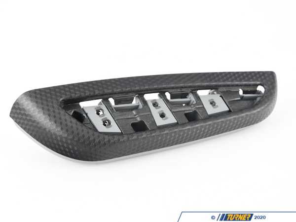 Genuine BMW Wood Armrest - Rear Right - Schwarz/Birke - E46 51437901802