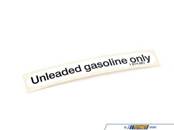 Genuine BMW Genuine BMW Label "Unleaded Fuel" - 51141874981 - E30 51141874981