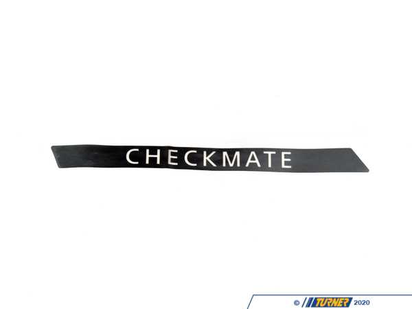Genuine MINI Genuine MINI Adhesive Film, Upper Right Scuttle Checkmate - 51147168900 51147168900
