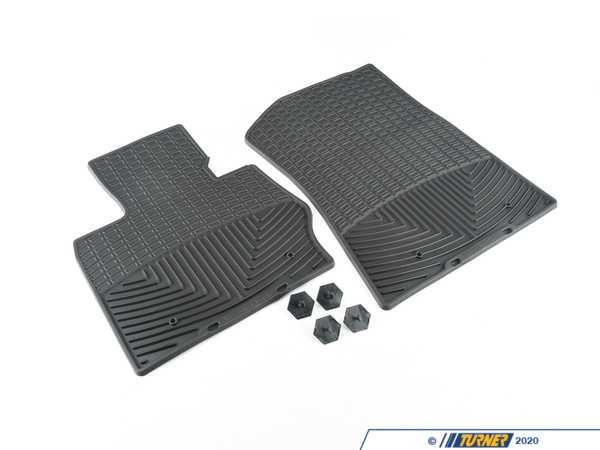 WeatherTech Front All-weather Rubber Floor Mats - Black - F25 W258
