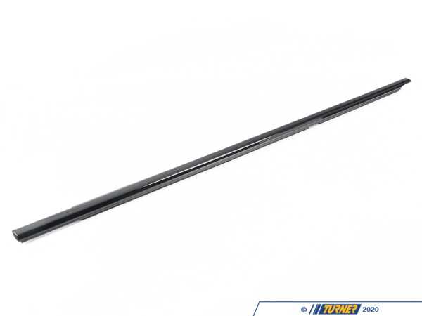 Genuine BMW Window Well Strip - Door - Outer Rear - Gloss Black - F90, G30 51357404030