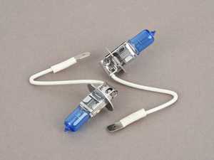  Super White H3 Halogen Bulb - Pair