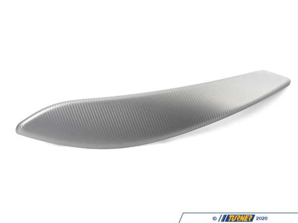 Genuine BMW Trim Cover Pull Strap - Left - Carbonschliff - F30, F31, F32, F33, F36, F80 51417460301