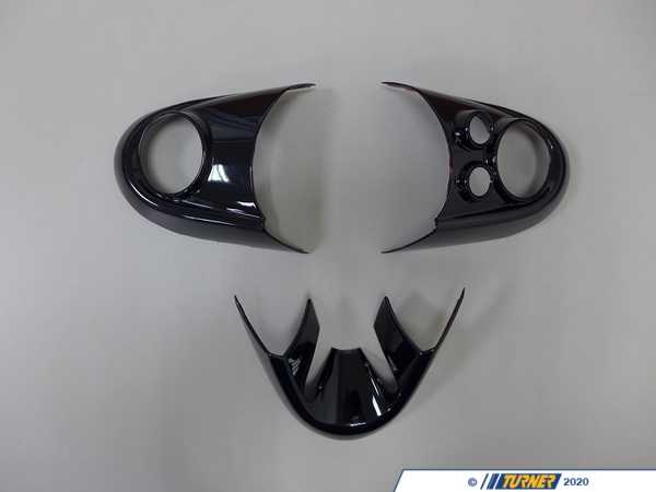 ECS Multifunction Steering Wheel Covers Black Gloss - Set Of 3 JCW BM126-MI14BK-2