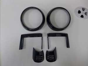 Front Dash A/C/Heater Vent Trims Gloss Black - Set Of 6 