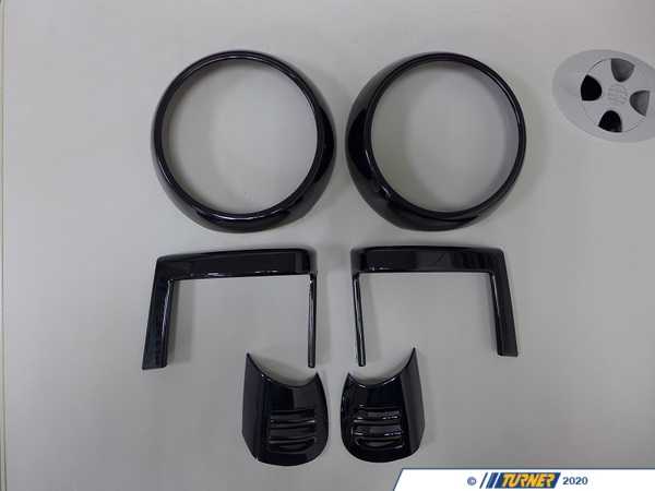 ECS Front Dash A/C/Heater Vent Trims Gloss Black - Set Of 6  BM126-MI14BK-4