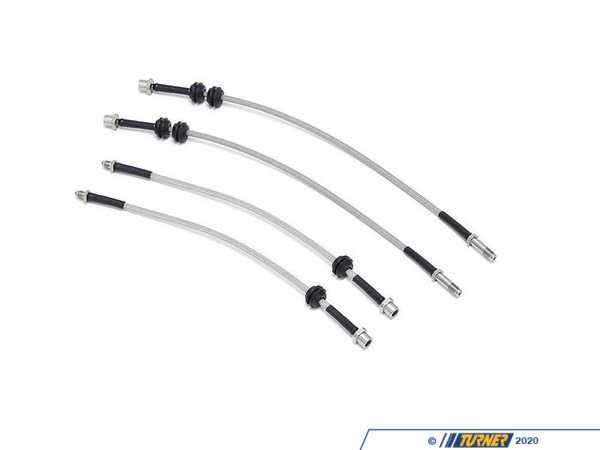NM Engineering Stainless Steel Braided Brake Line Kit - GP3 H.BMWM.4.069.CLR