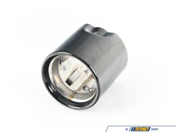 Genuine BMW TAILPIPE TIP, BLACK CHROME 18309489054