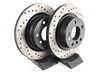 StopTech Cross-Drilled Brake Rotors - Rear - E90 E92 325i 328i (pair) - (NO LONGER AVAILABLE) 34216764651CD View 1