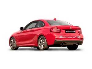 Supersprint CatBack Exhaust System With Performance Muffler - Resonated Center Section - 80mm Quad Tips - F22 M235i