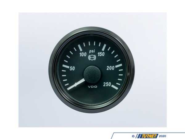 VDO SingleViu 52mm 250psi Brake Pressure Gauge. 0-4.5V sender required. - Priced Each  A2C3832730030