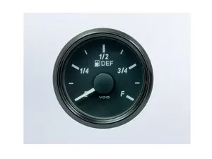 SingleViu 52mm DEF Level Gauge. 240-33 ohm sender required. - Priced Each