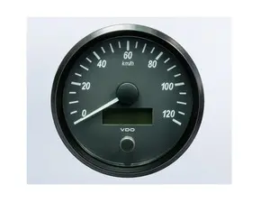 SingleViu 100mm 120km/h Speedometer - Priced Each