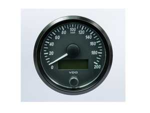 SingleViu 80mm 200km/h speedometer. Retail pack with harness