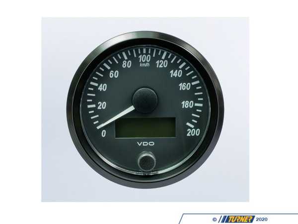 VDO SingleViu 80mm 200km/h speedometer. Retail pack with harness A2C3832940030