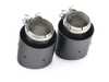 ECS Carbon Fiber UNIVERSAL Swivel Exhaust Tips - 4.0" - Pair 004735LA01KT View 2