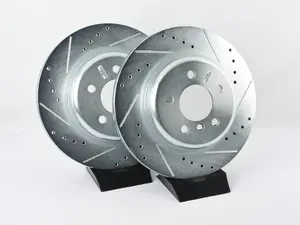 F10 - Evolution Tru-Cast Drilled And Slotted Rotor Pair - Rear (330x20)