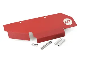 M7 Speed Turbo Heat Shield - Hacienda Wrinkle Red Finish