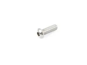 Button Head Hex Drive Screw, Passivated 18-8 Stainless Steel, M8 X 1.25 Mm Thread, 25mm Long