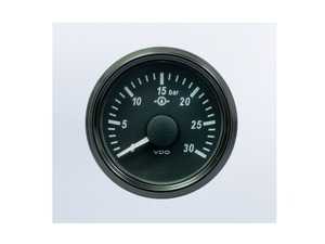 SingleViu 52mm 30bar Brake Pressure Gauge. 0-4.5V sender required. - Priced Each 