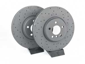 Hawk Talon Cross Drilled & Slotted Brake Rotor Pair - Front (365x36) - E70/71 F15/16