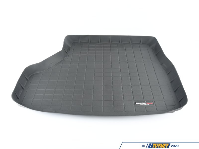 Lengenfelder Velours Trunk Mat For BMW E36 3 Series Sedan (M3 Compatible) - Anthracite With Red & Blue Seam