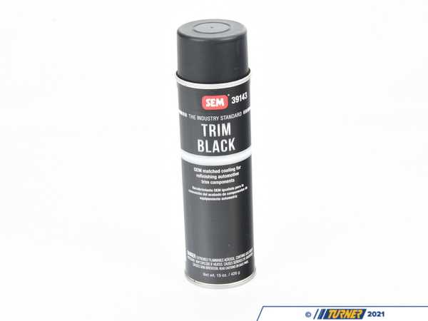 SEM 49143 Trim Black Ultra Spray Paint - Satin Finish - Black Interior Paint