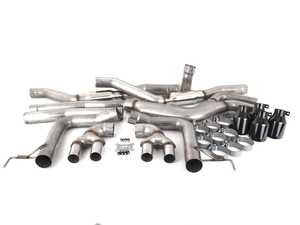 AWE Track Edition Exhaust - Diamond Black Tips