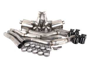 AWE Resonated Touring Edition Exhaust - Diamond Black Tips