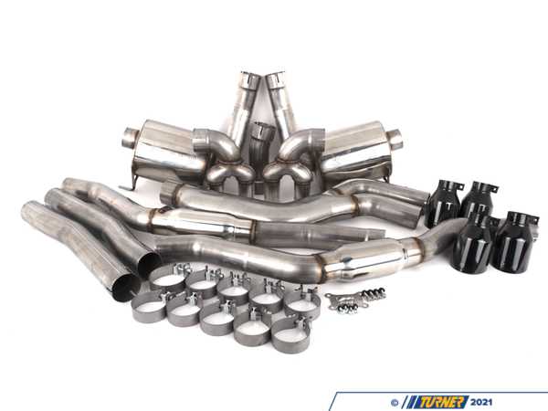 AWE AWE Resonated Touring Edition Exhaust - Diamond Black Tips 3015-43158